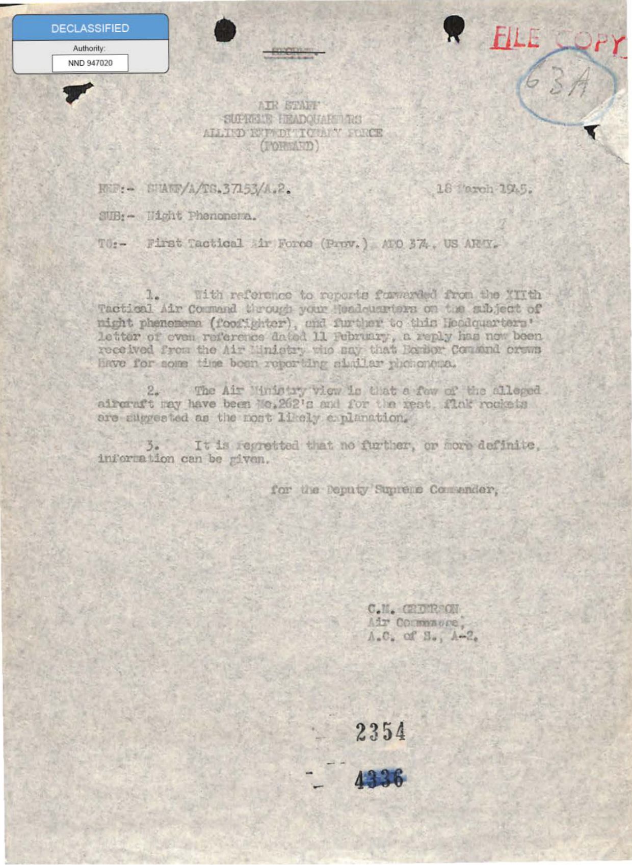 331 120752 Numeric Files 1944–1945 37153 German Armament Equipment Documents — page 1