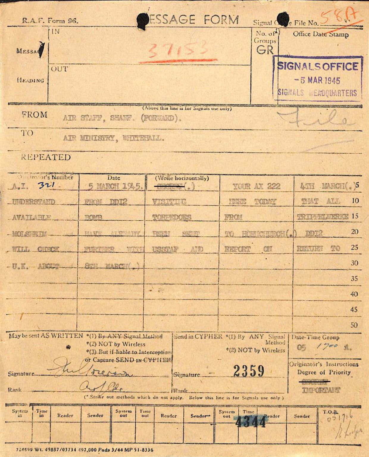 331 120752 Numeric Files 1944–1945 37153 German Armament Equipment Documents — page 4