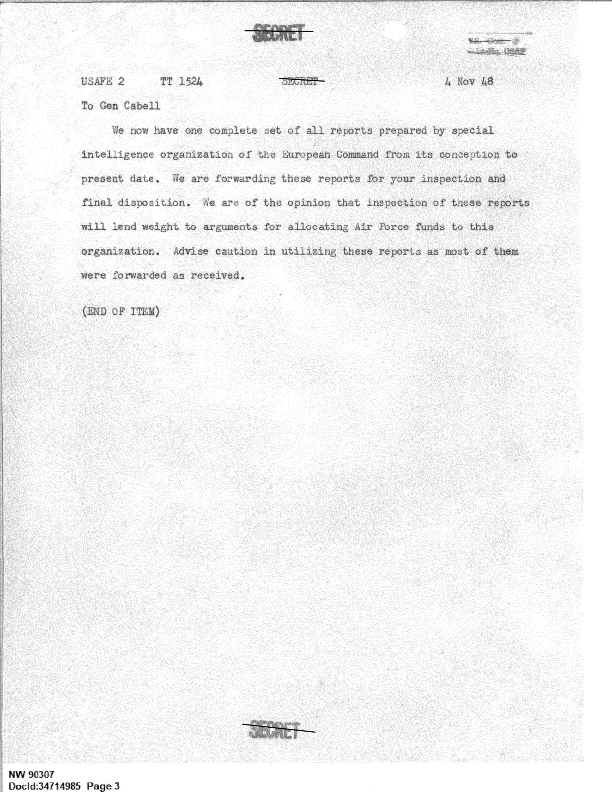 341 110448 Records Relating to the Collection and Dissemination of Intelligence 1948-1955-TS CONT No.2 2-5300-2-5399 — page 3