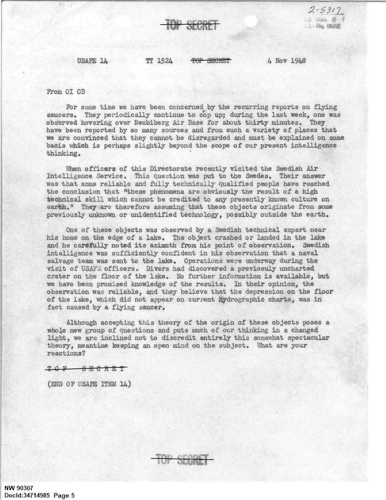 341 110448 Records Relating to the Collection and Dissemination of Intelligence 1948-1955-TS CONT No.2 2-5300-2-5399 — page 5