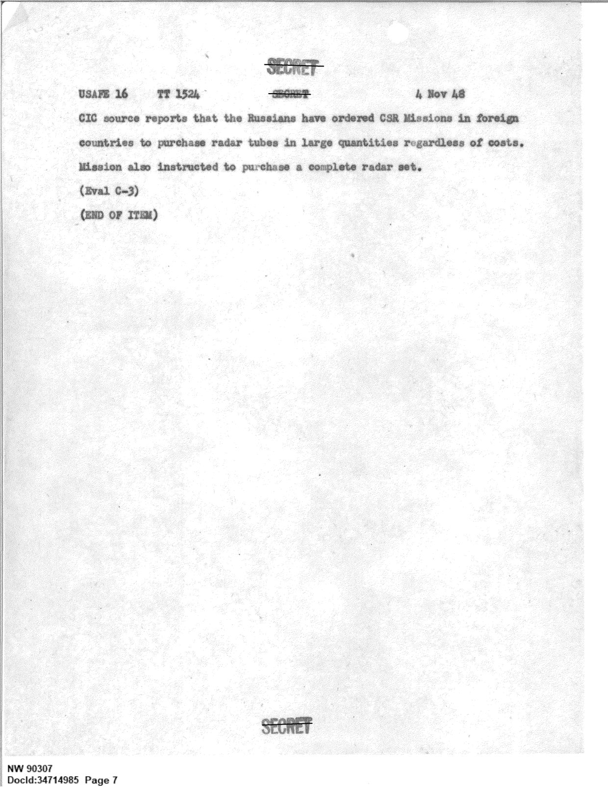 341 110448 Records Relating to the Collection and Dissemination of Intelligence 1948-1955-TS CONT No.2 2-5300-2-5399 — page 7