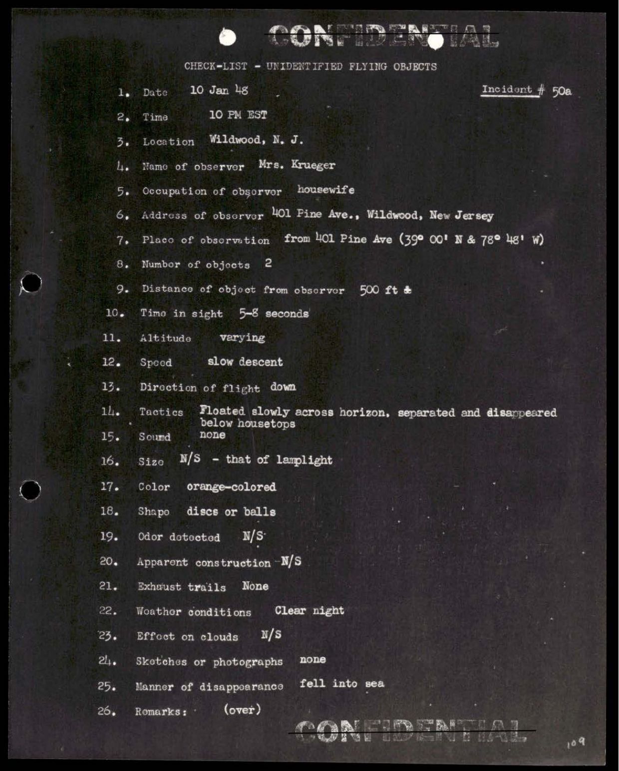 38 143685 box7 Incident Summaries 1-100 — page 110