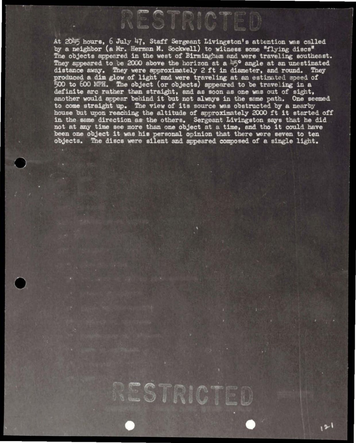 38 143685 box7 Incident Summaries 1-100 — page 122