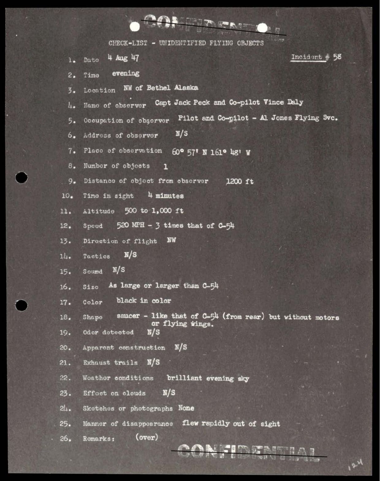 38 143685 box7 Incident Summaries 1-100 — page 125