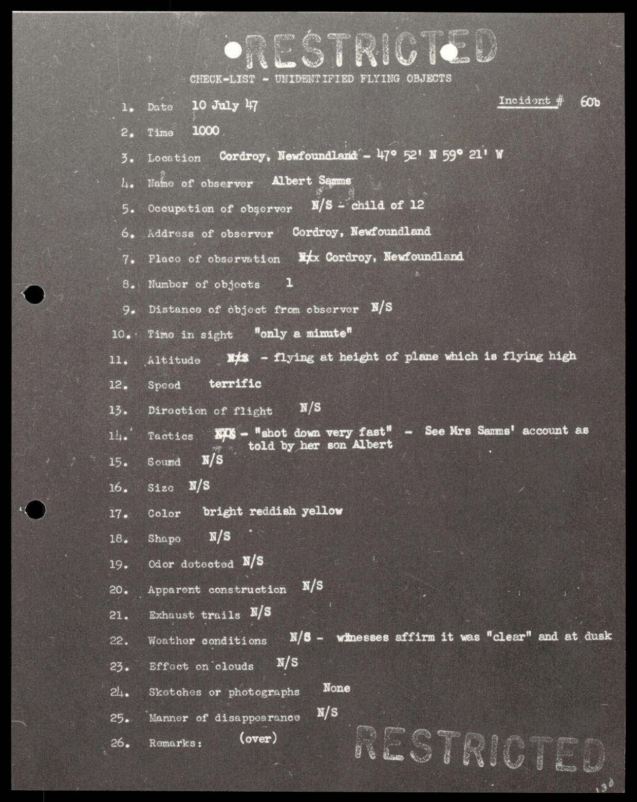 38 143685 box7 Incident Summaries 1-100 — page 131