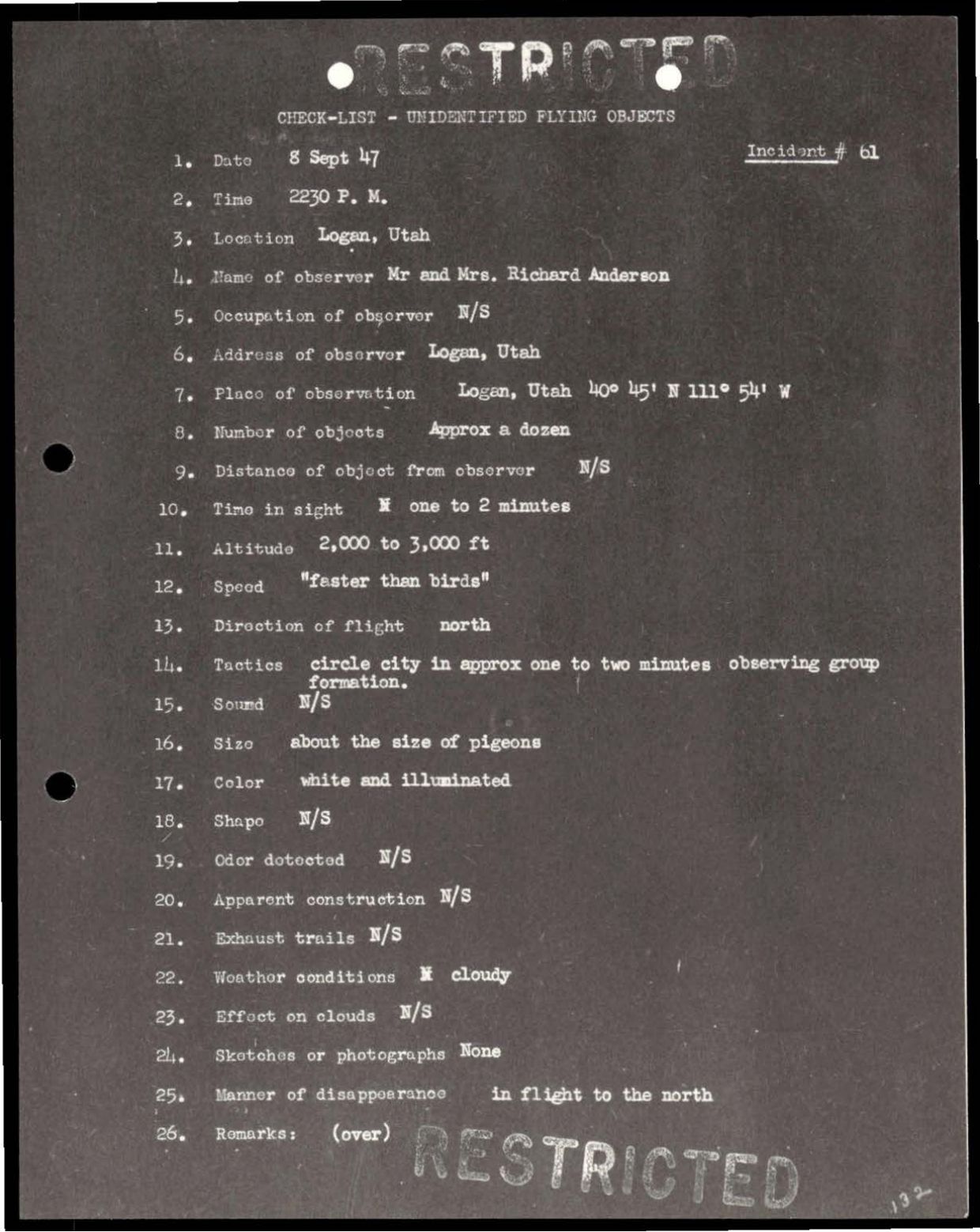 38 143685 box7 Incident Summaries 1-100 — page 133