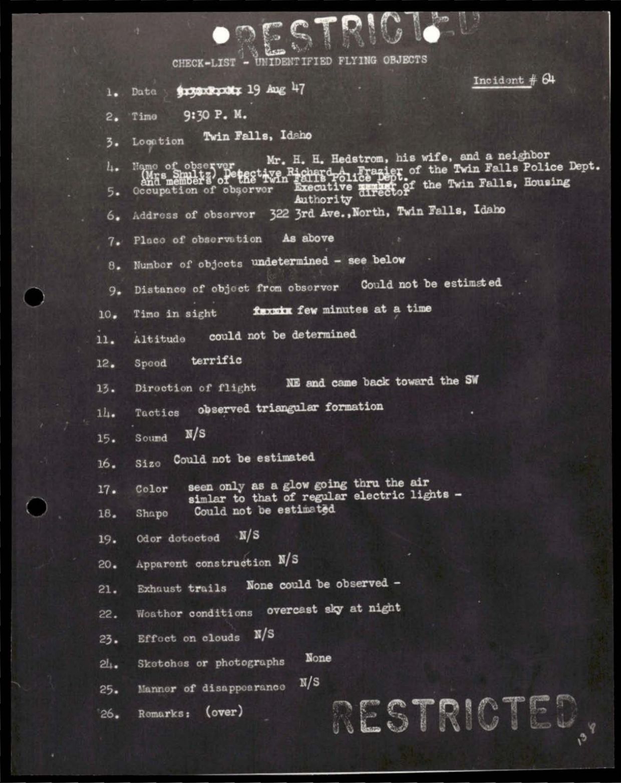 38 143685 box7 Incident Summaries 1-100 — page 139