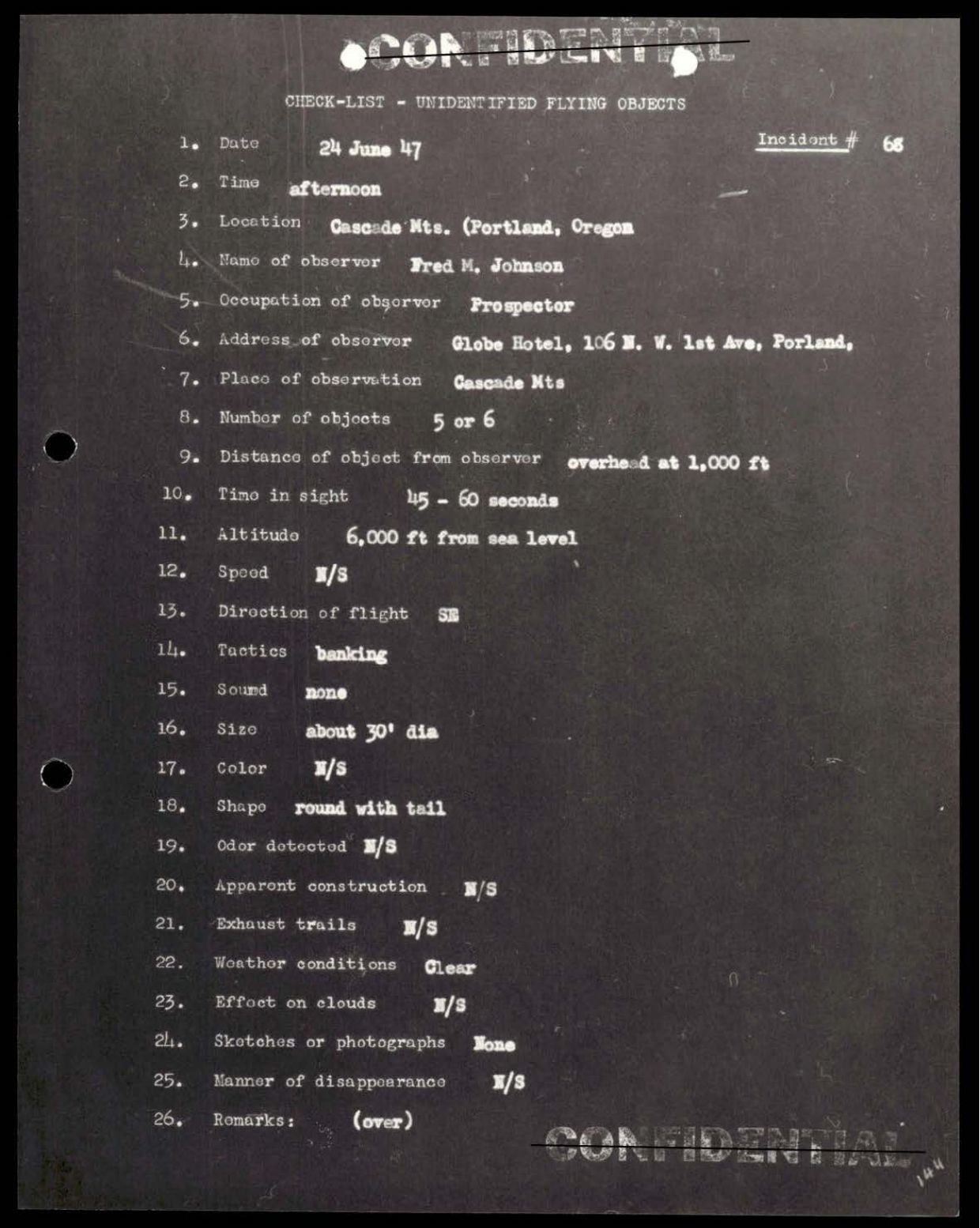 38 143685 box7 Incident Summaries 1-100 — page 145
