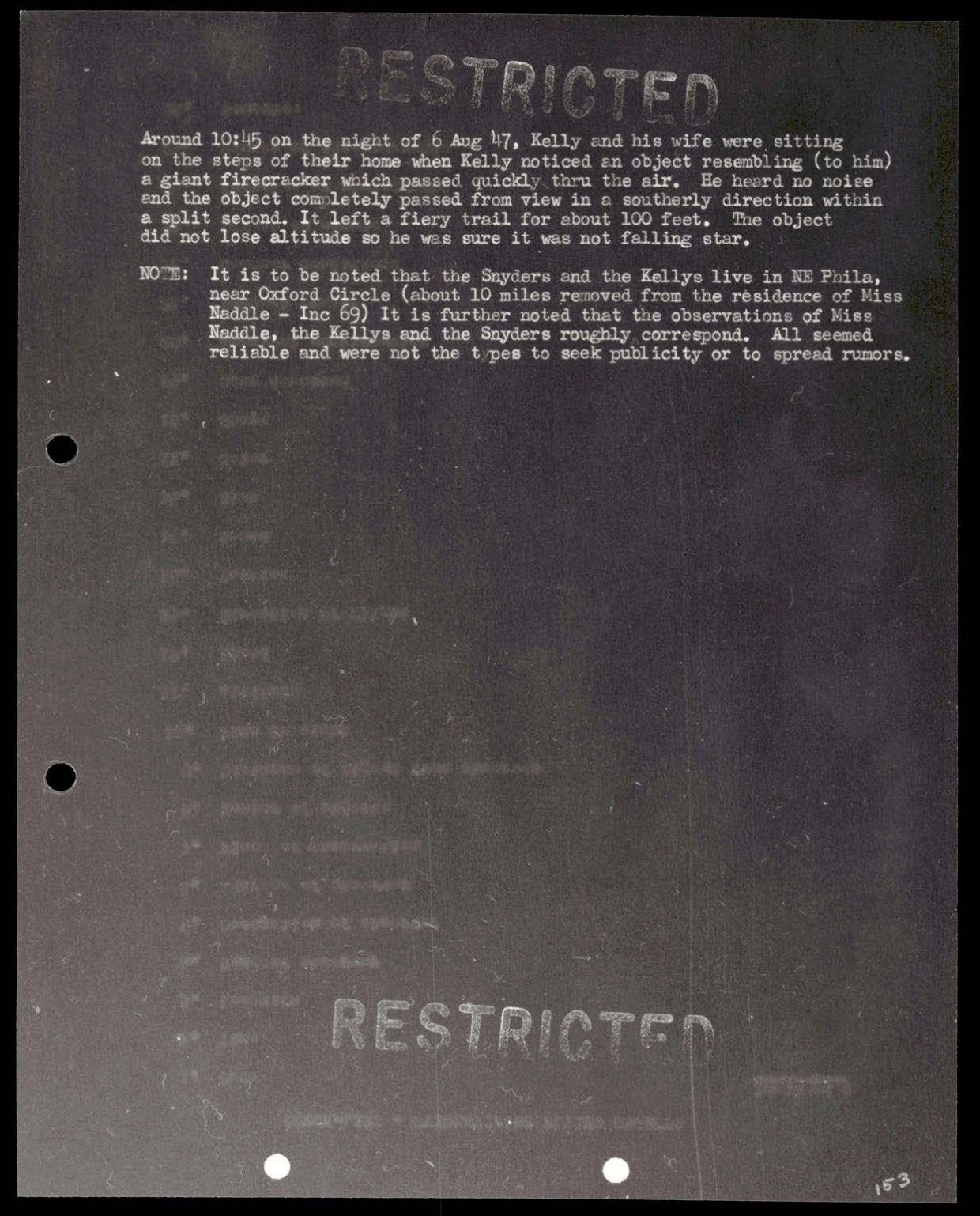 38 143685 box7 Incident Summaries 1-100 — page 154