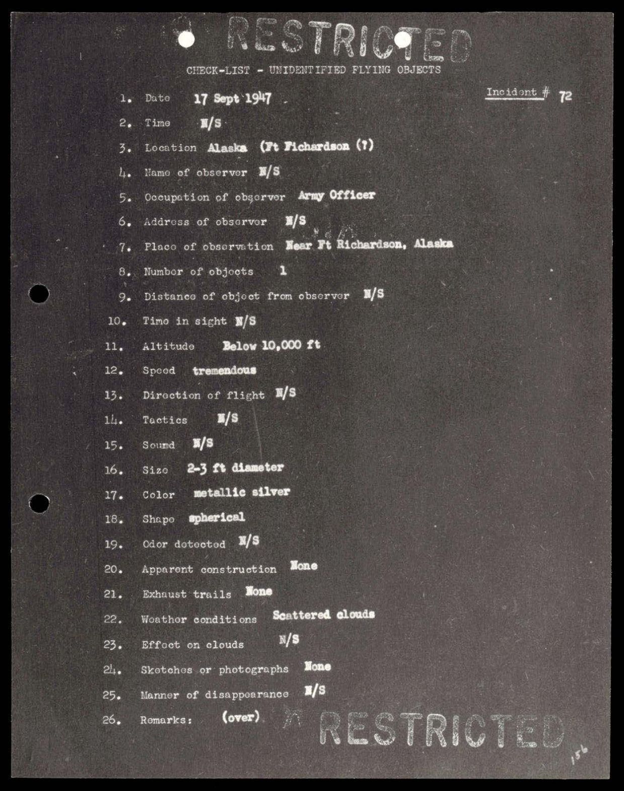 38 143685 box7 Incident Summaries 1-100 — page 157
