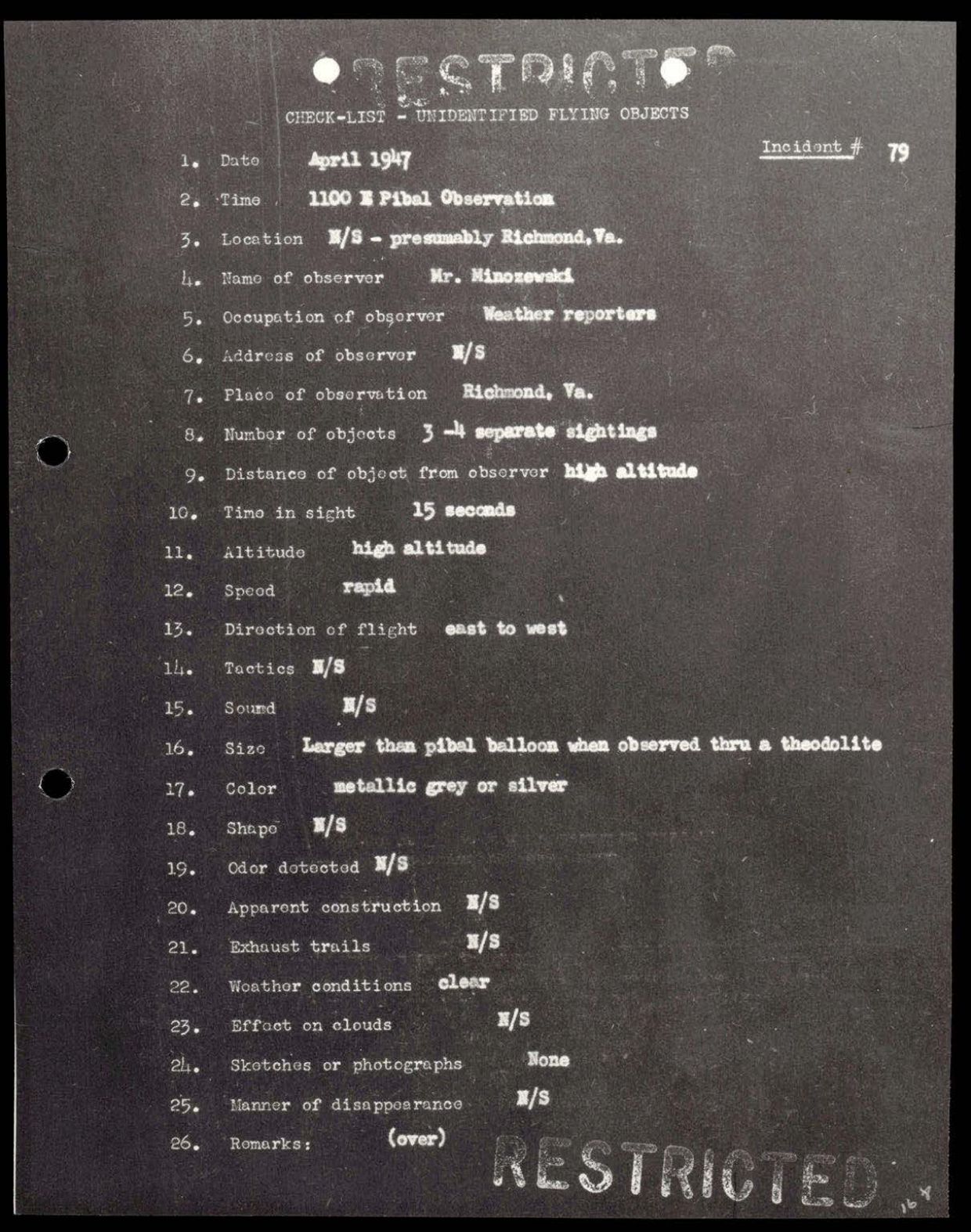 38 143685 box7 Incident Summaries 1-100 — page 169