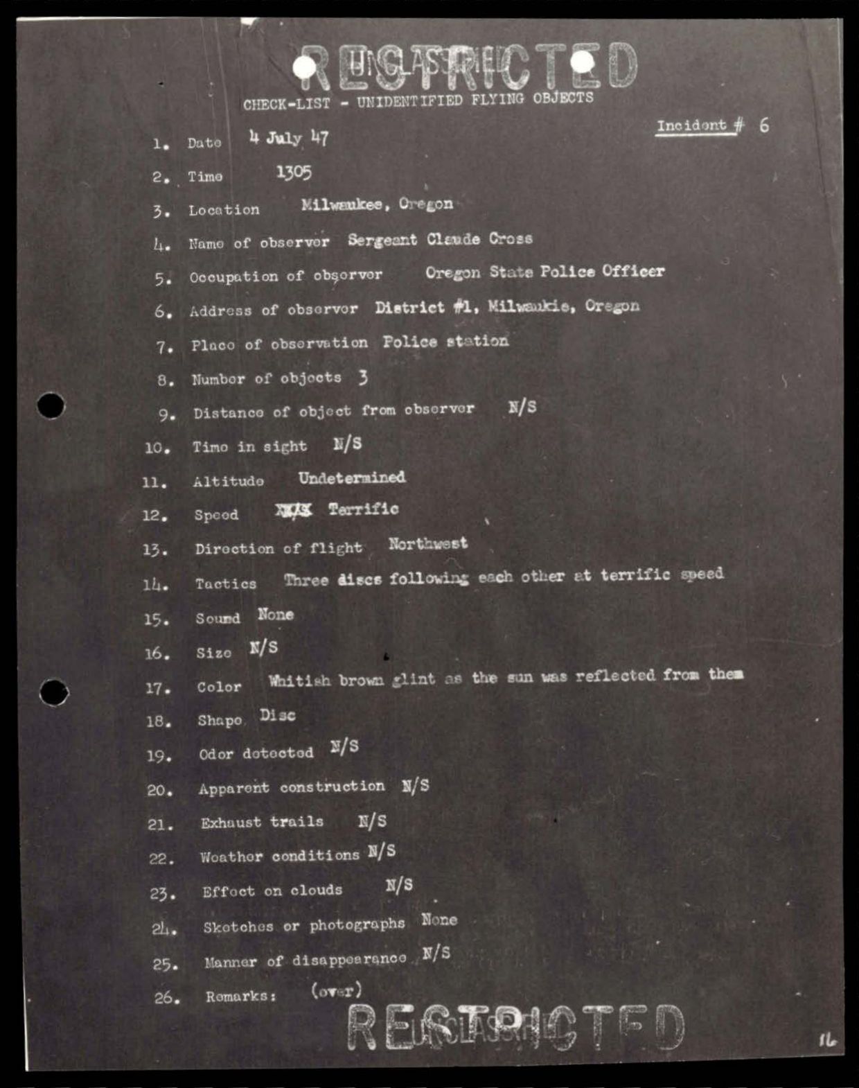 38 143685 box7 Incident Summaries 1-100 — page 17