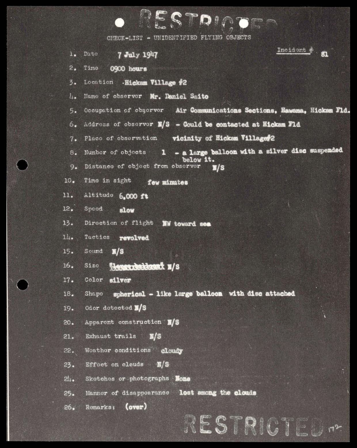 38 143685 box7 Incident Summaries 1-100 — page 173