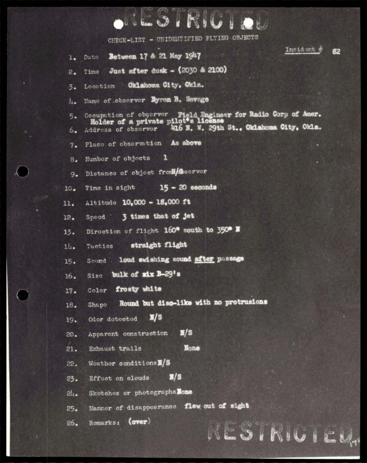 38 143685 box7 Incident Summaries 1-100 — page 175