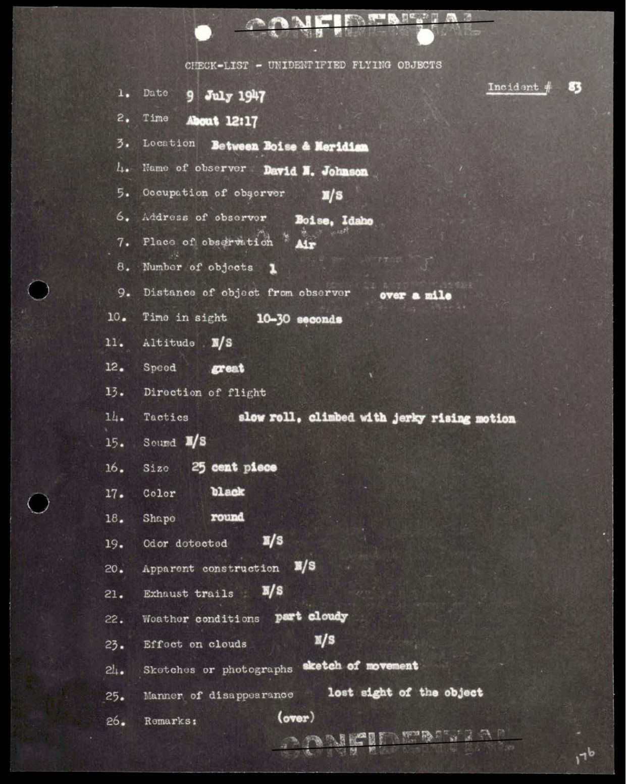 38 143685 box7 Incident Summaries 1-100 — page 177