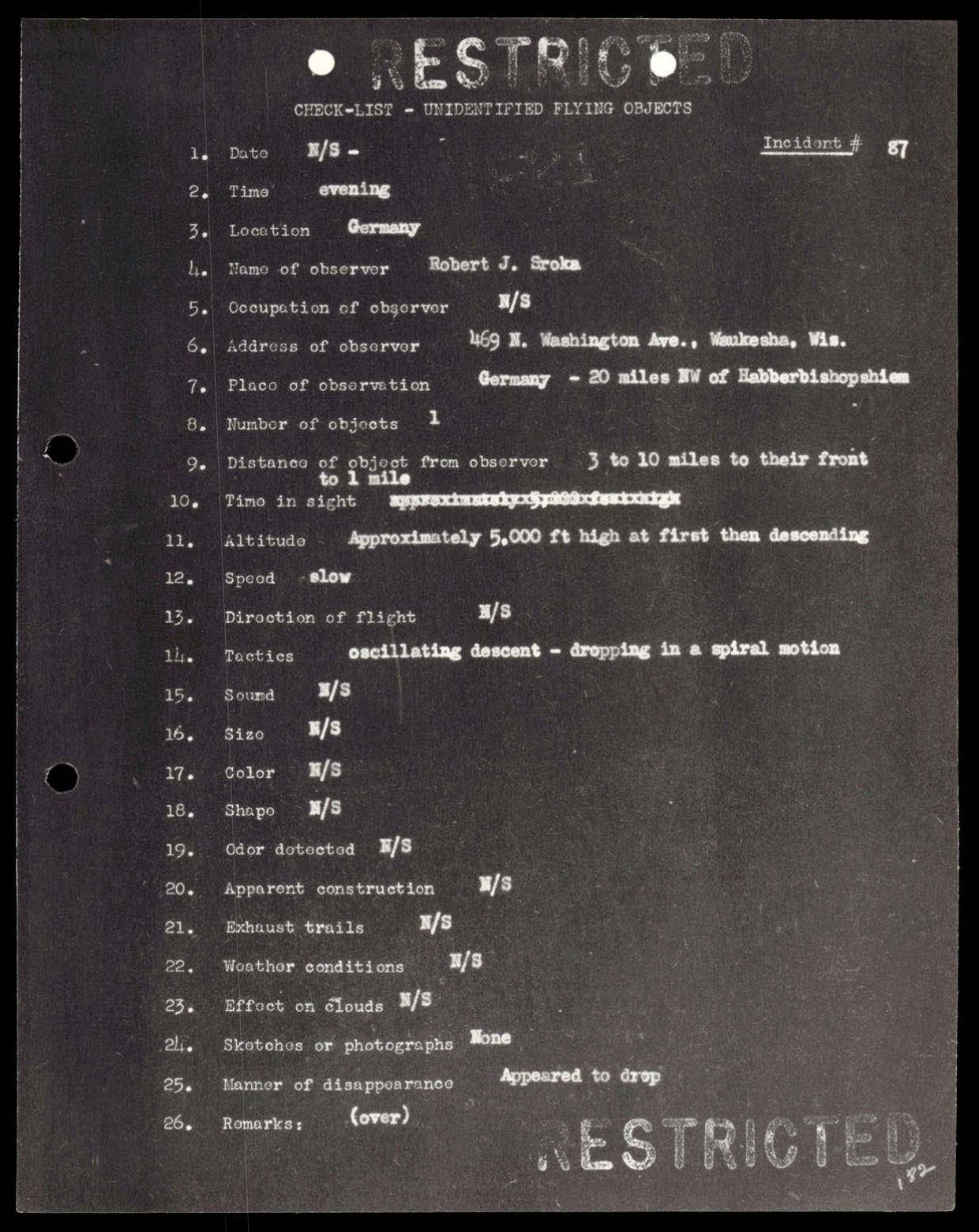 38 143685 box7 Incident Summaries 1-100 — page 183