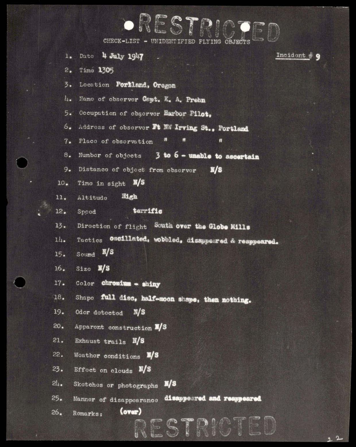 38 143685 box7 Incident Summaries 1-100 — page 23