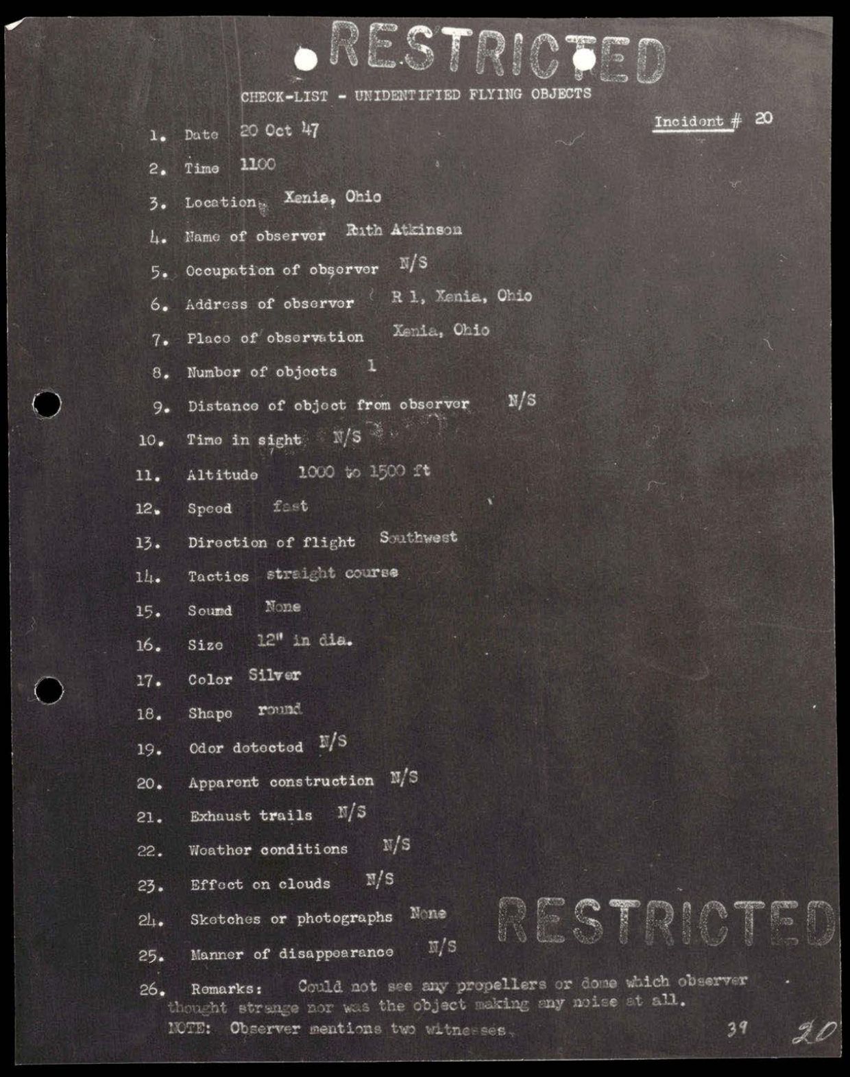 38 143685 box7 Incident Summaries 1-100 — page 40
