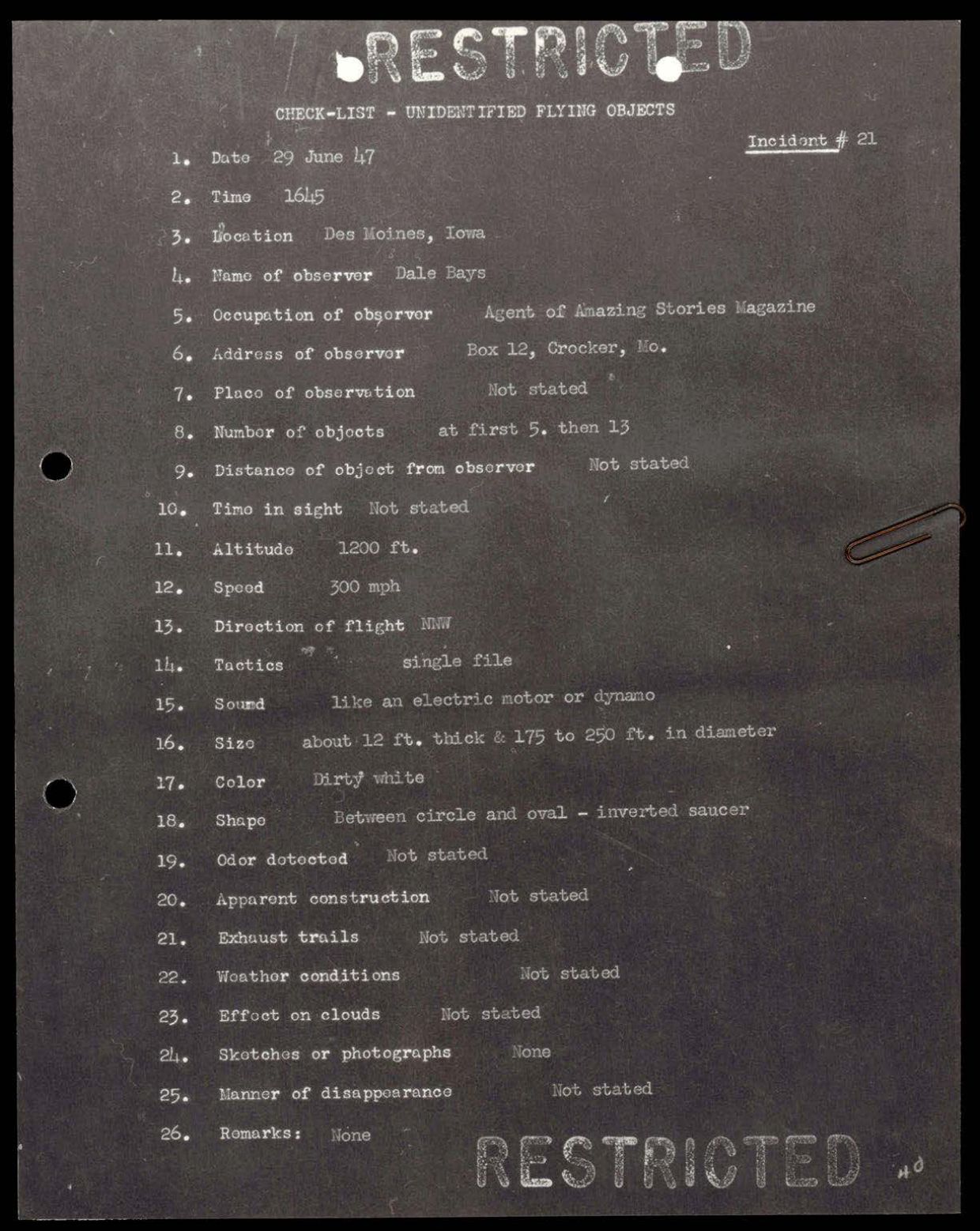 38 143685 box7 Incident Summaries 1-100 — page 41