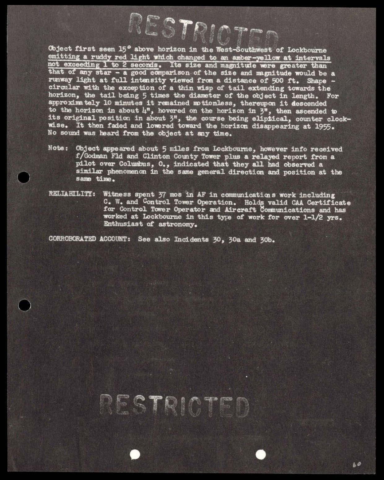 38 143685 box7 Incident Summaries 1-100 — page 61