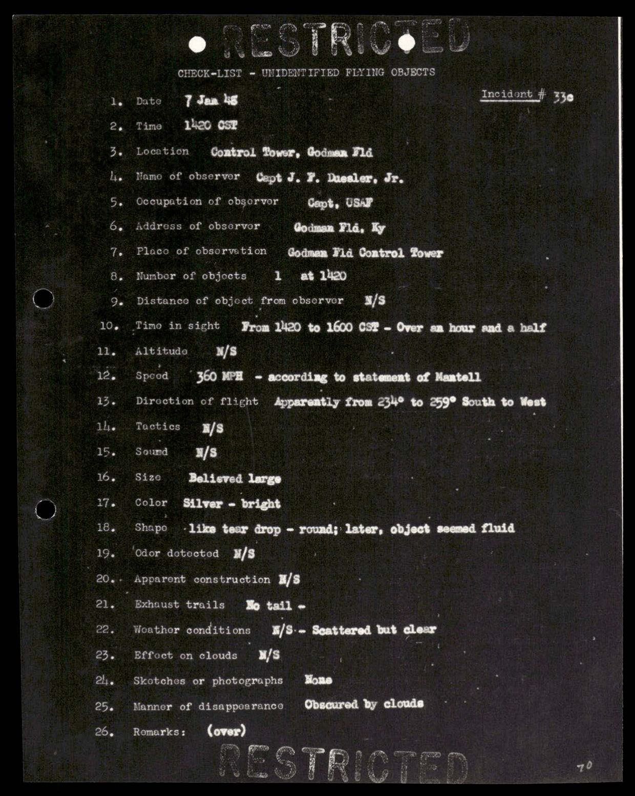 38 143685 box7 Incident Summaries 1-100 — page 71