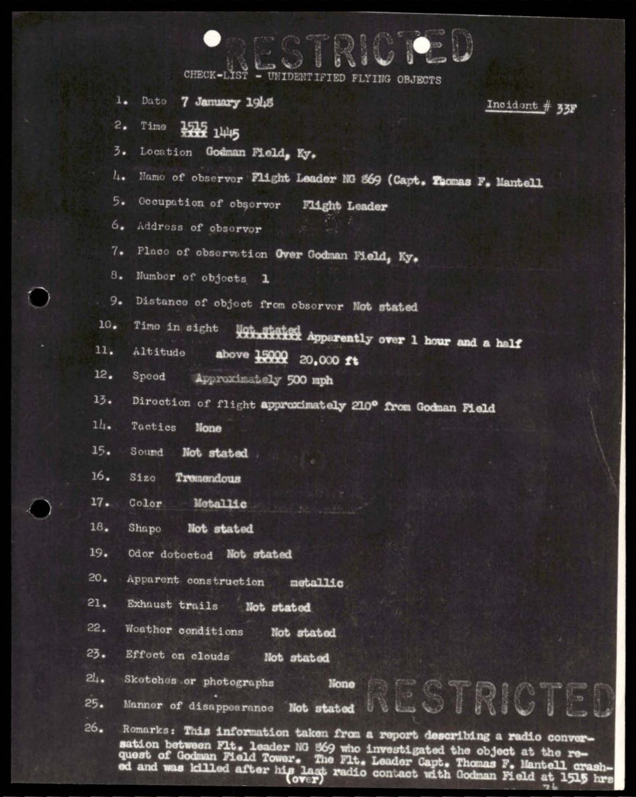 38 143685 box7 Incident Summaries 1-100 — page 77