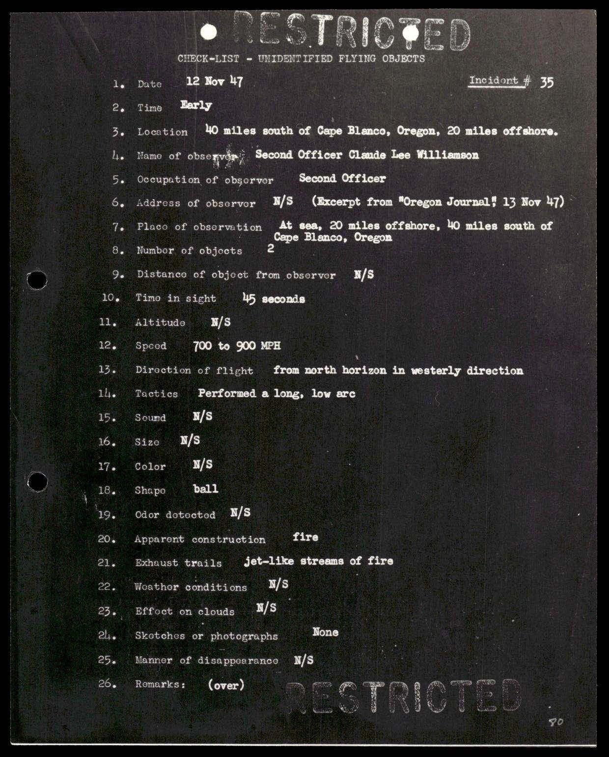 38 143685 box7 Incident Summaries 1-100 — page 81