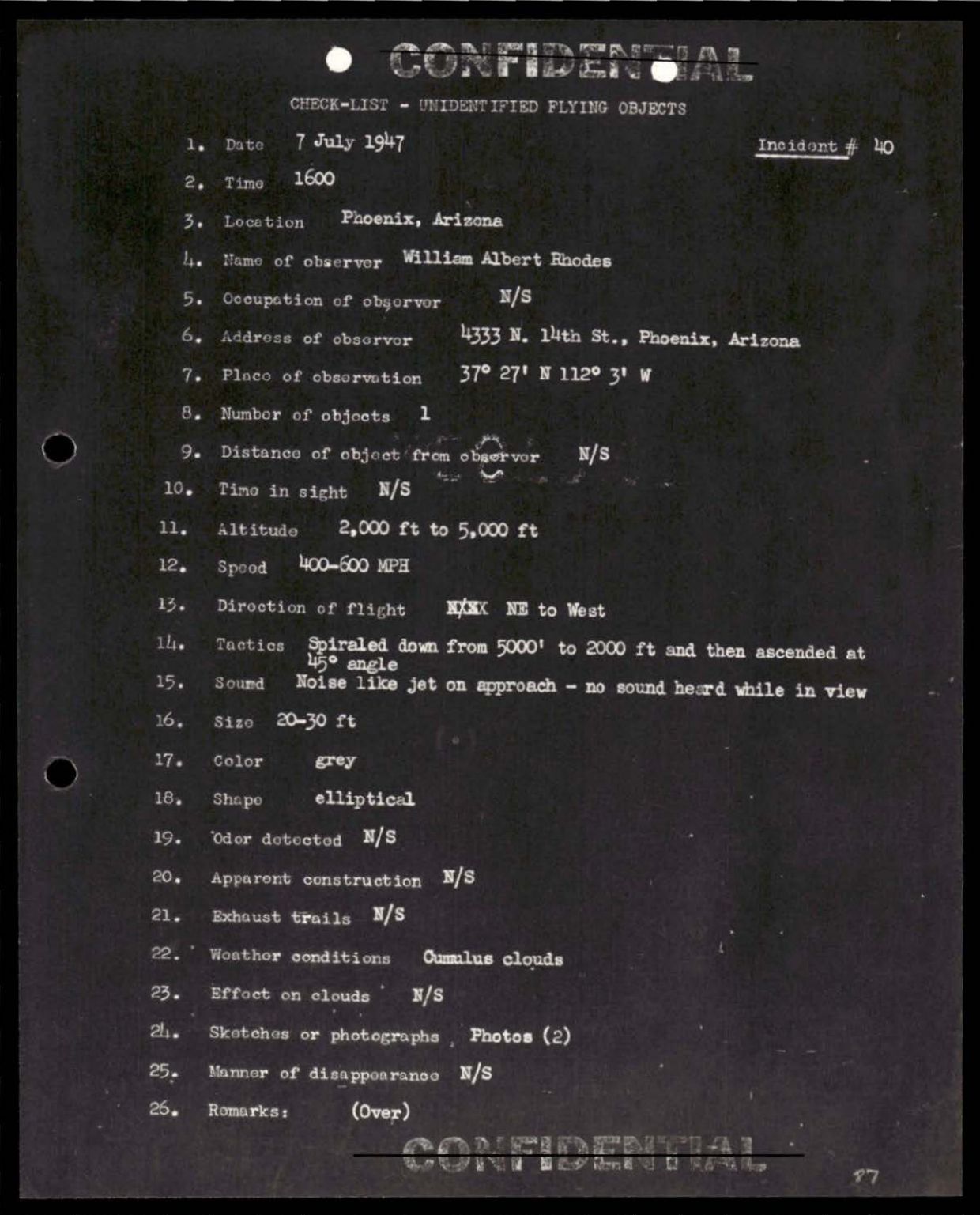 38 143685 box7 Incident Summaries 1-100 — page 88
