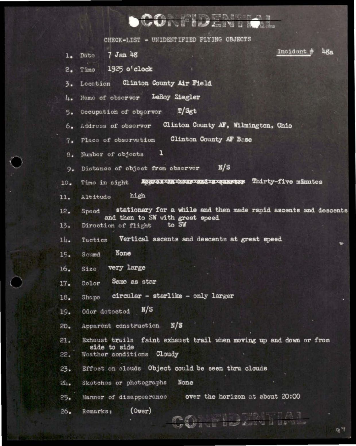 38 143685 box7 Incident Summaries 1-100 — page 98