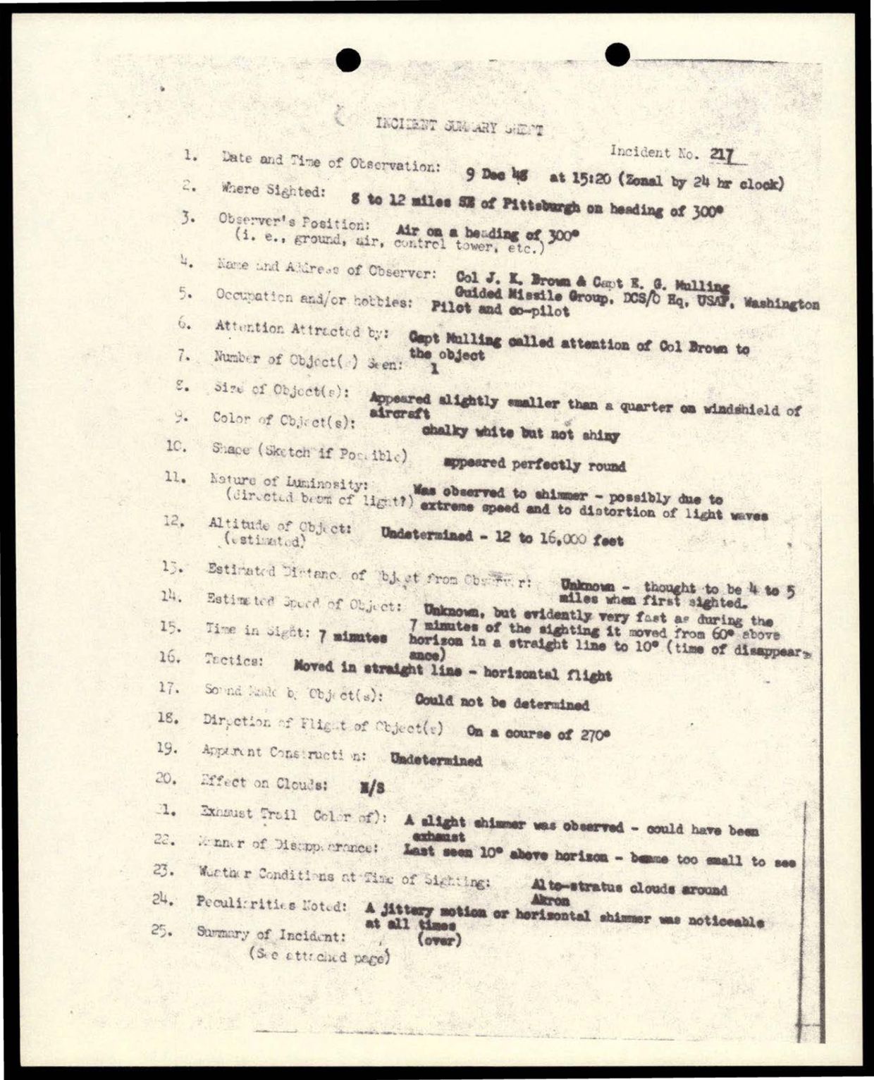 38 143685 box7 Incident Summaries 173-233 — page 104