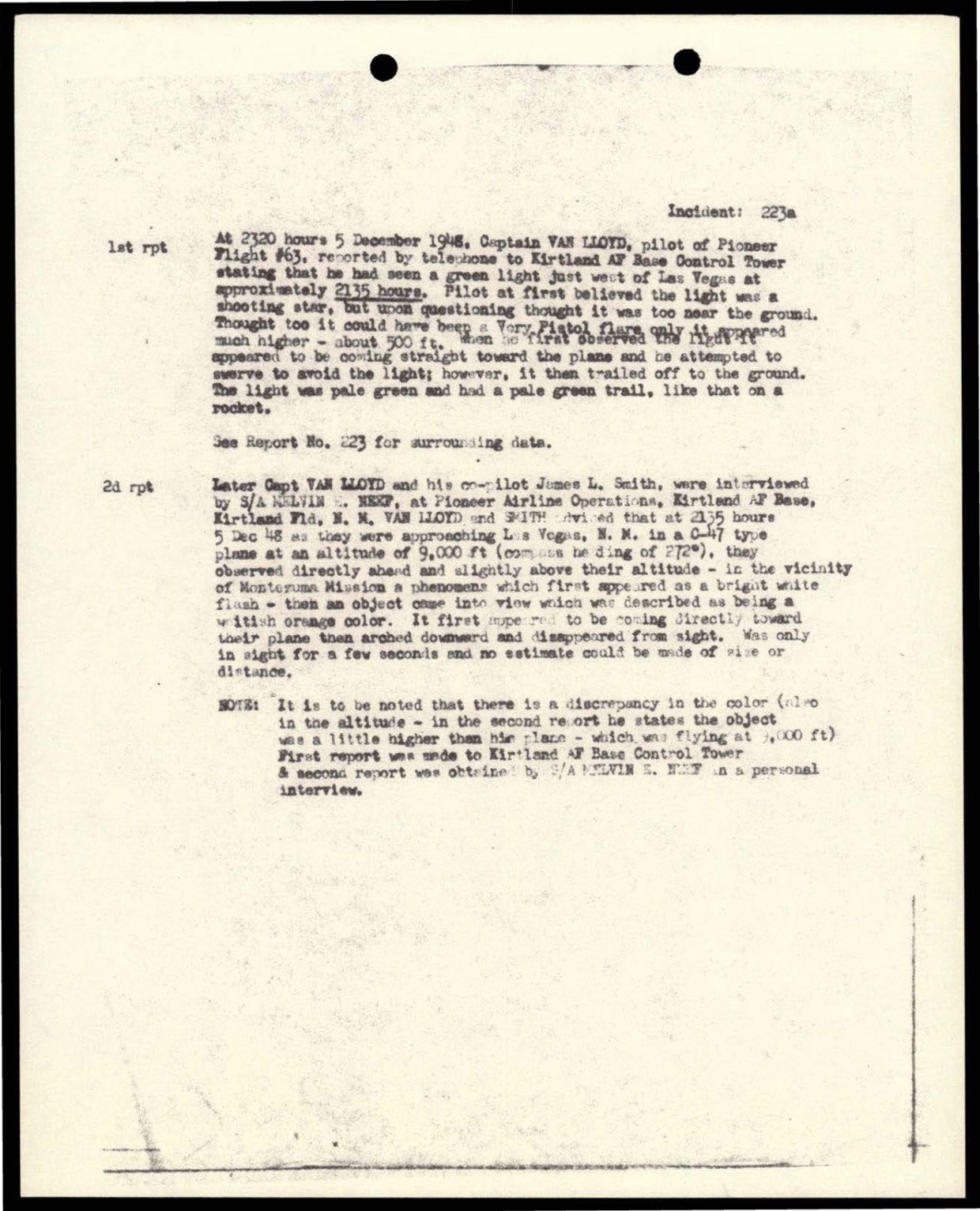 38 143685 box7 Incident Summaries 173-233 — page 119