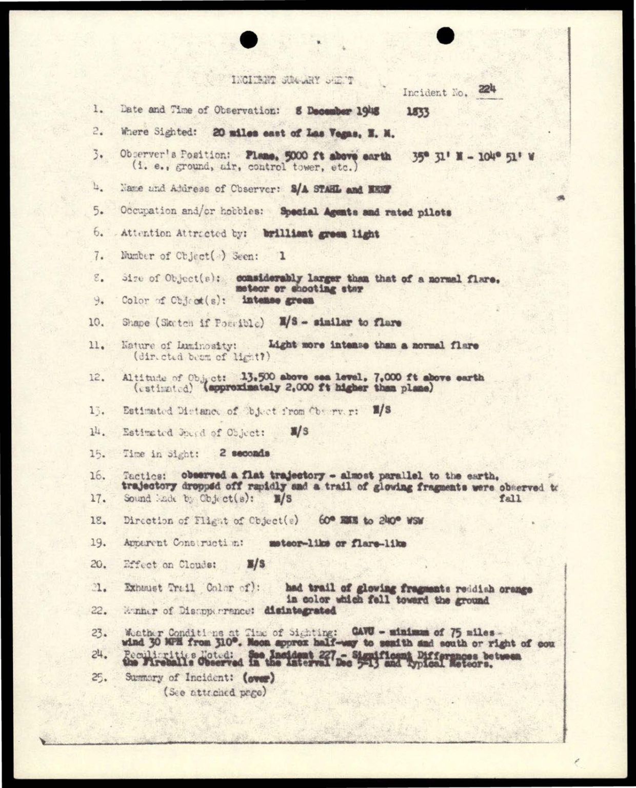 38 143685 box7 Incident Summaries 173-233 — page 120