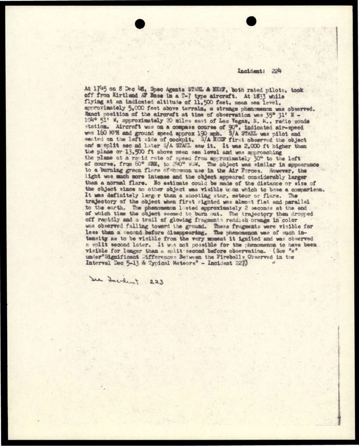 38 143685 box7 Incident Summaries 173-233 — page 121