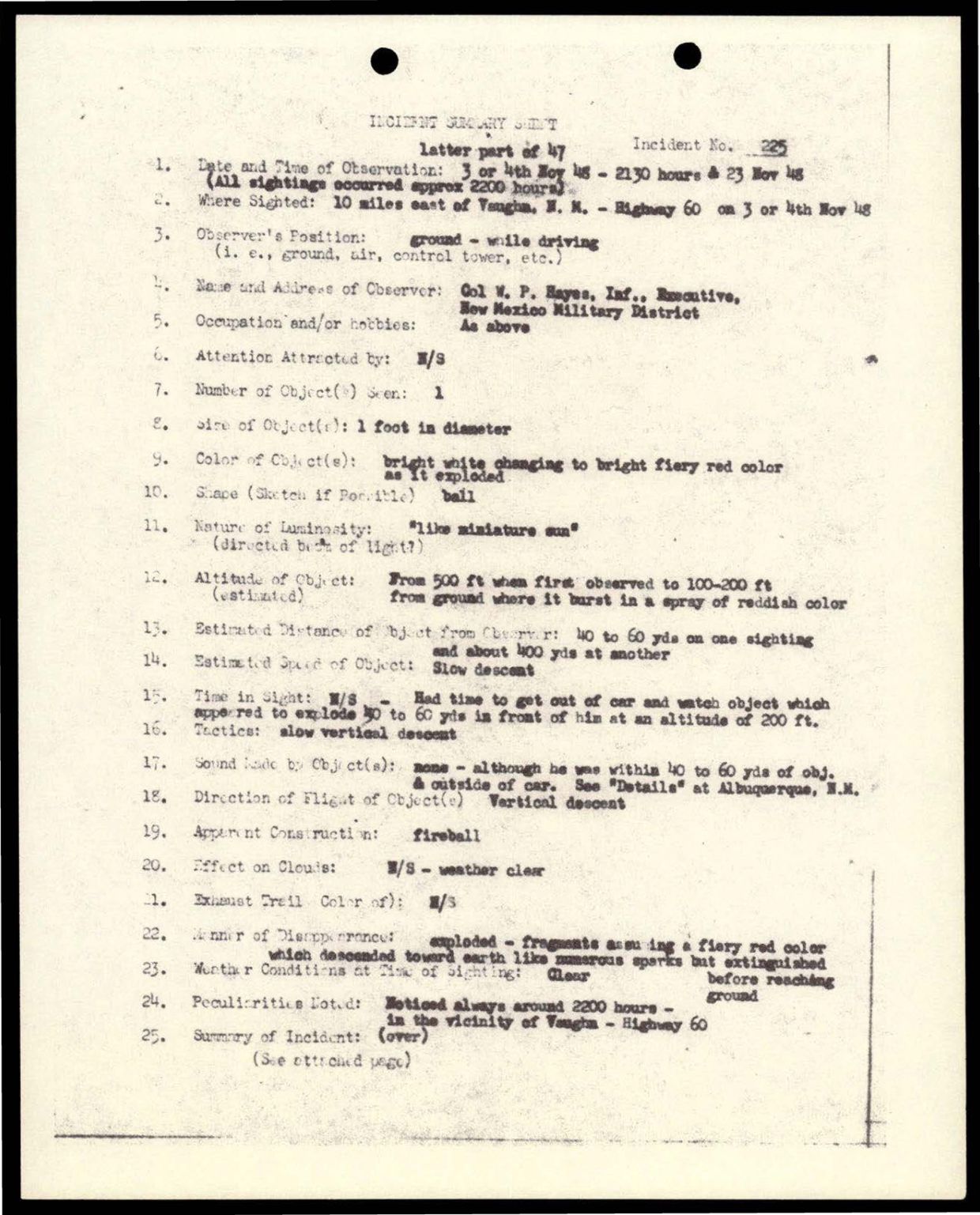 38 143685 box7 Incident Summaries 173-233 — page 122