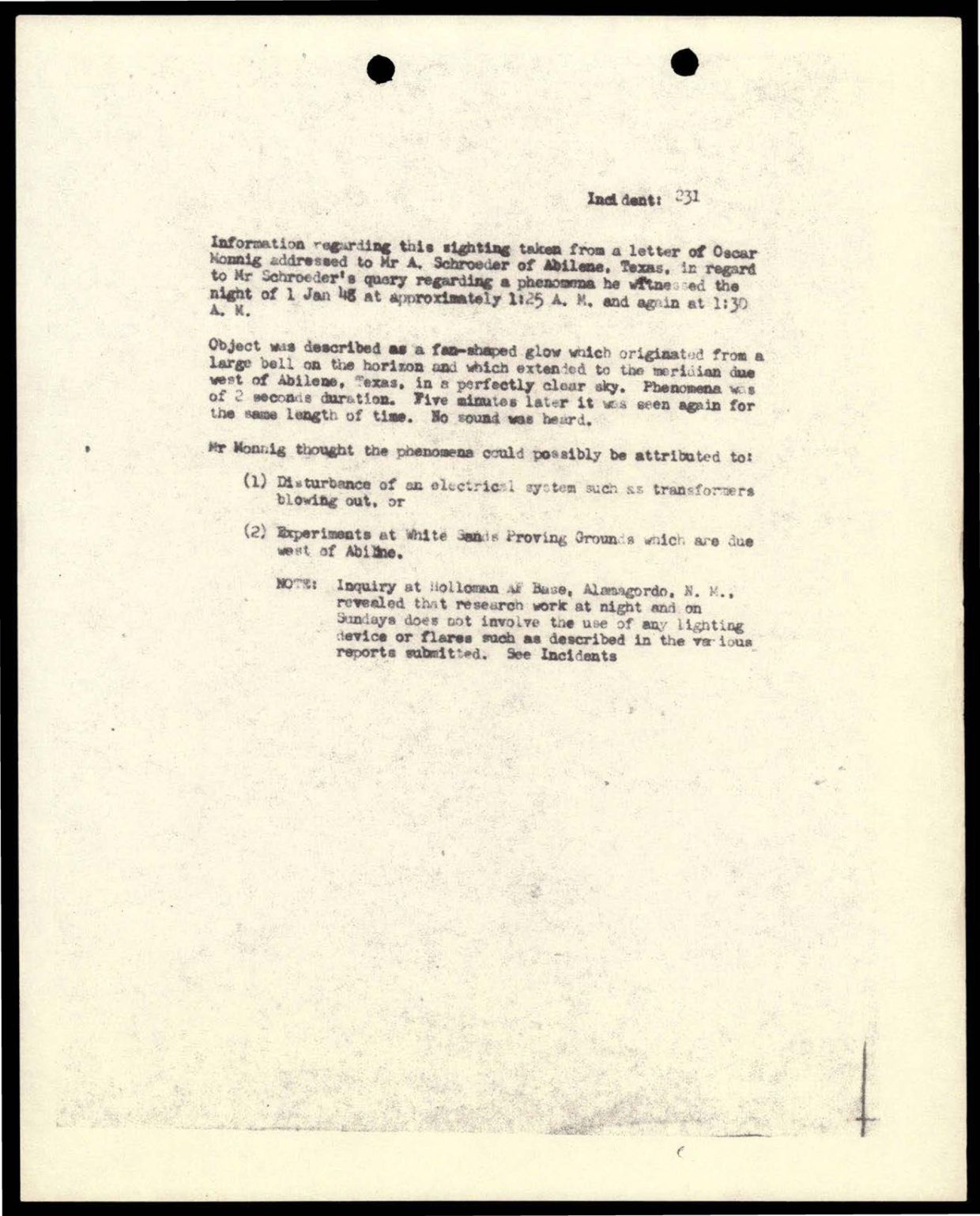 38 143685 box7 Incident Summaries 173-233 — page 136