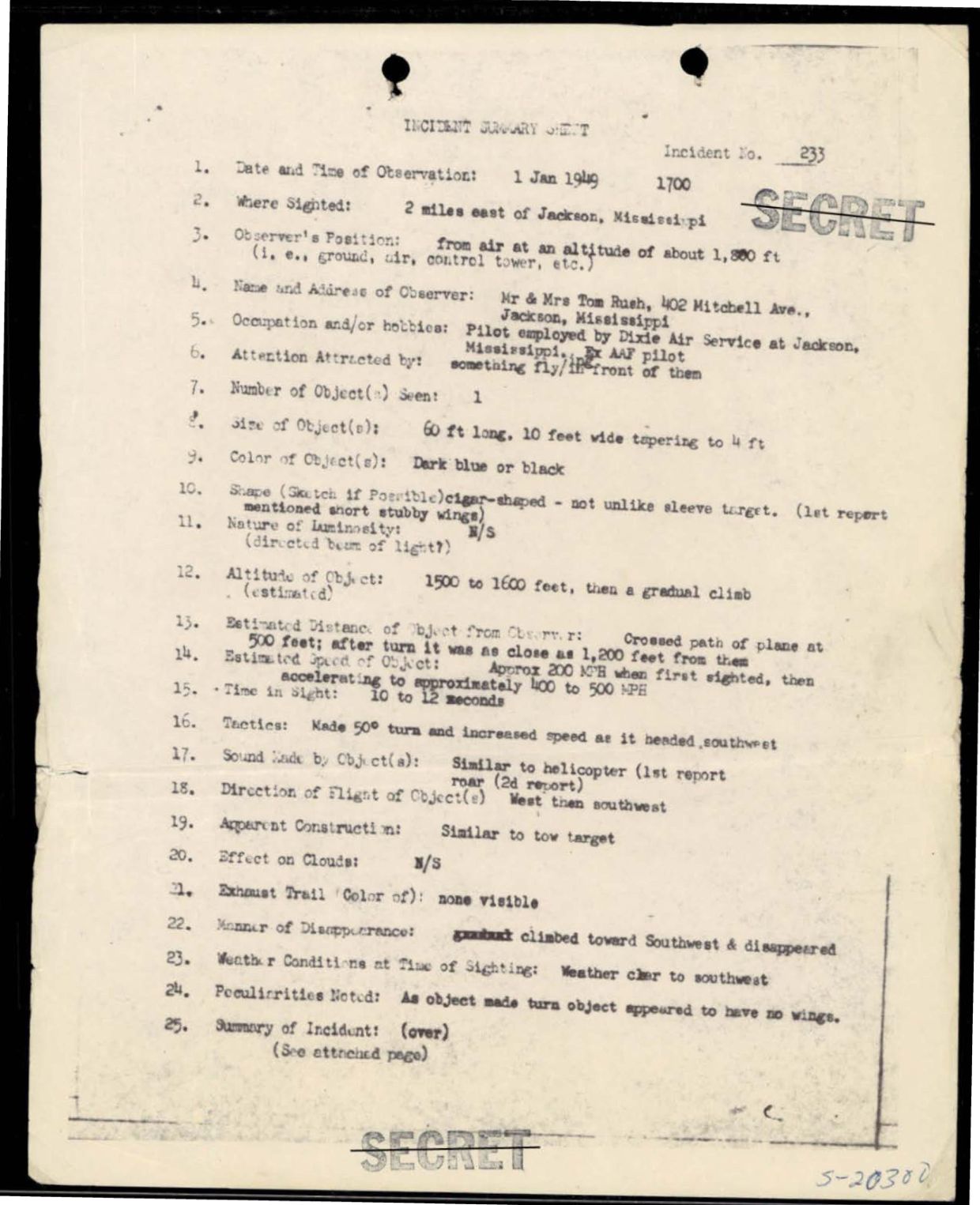38 143685 box7 Incident Summaries 173-233 — page 138