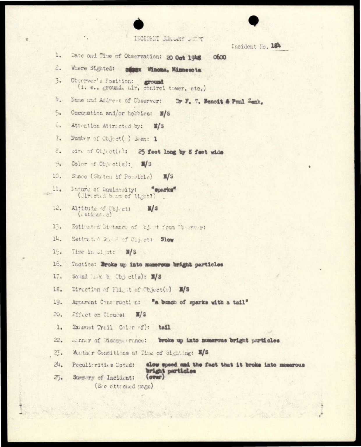 38 143685 box7 Incident Summaries 173-233 — page 27