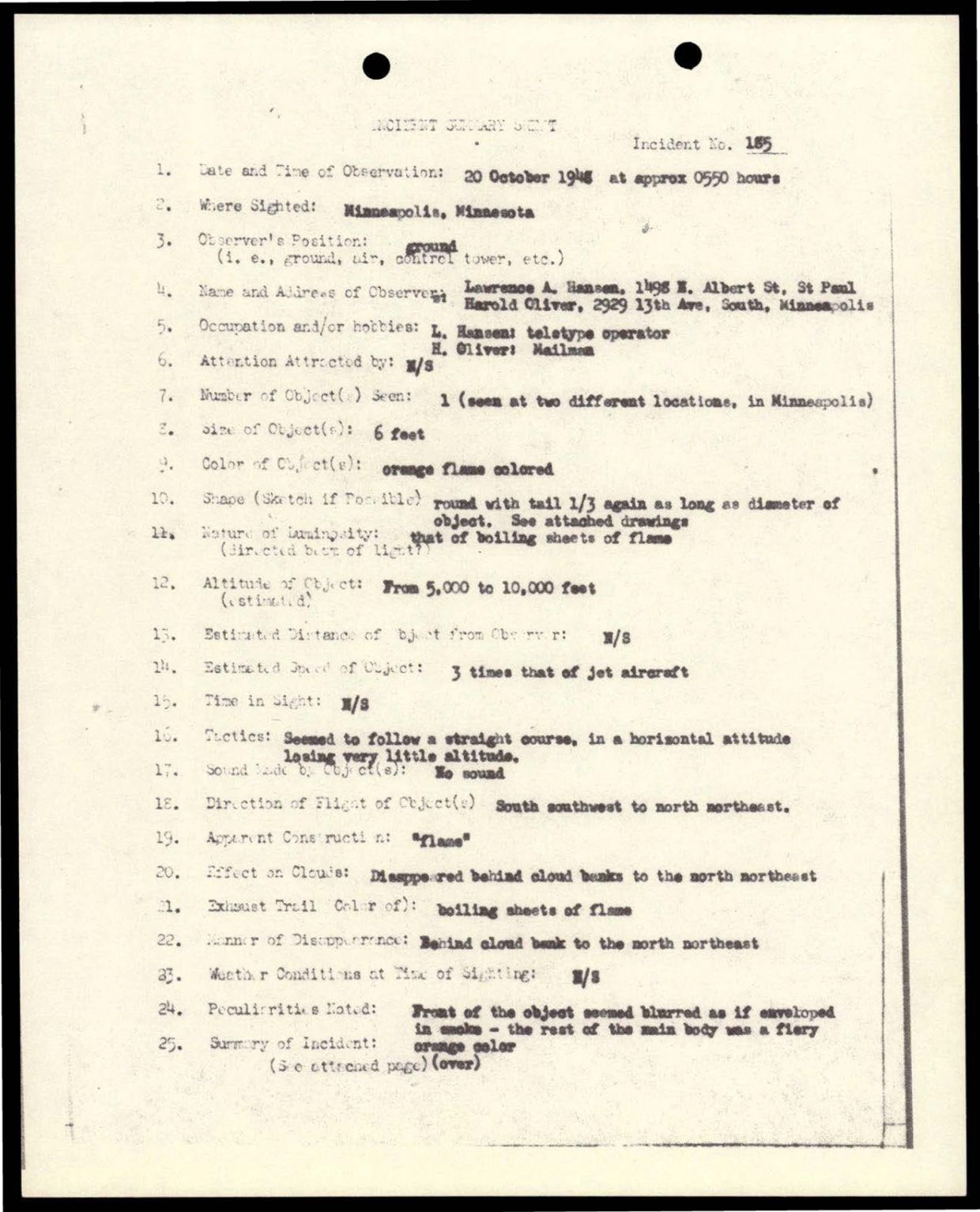 38 143685 box7 Incident Summaries 173-233 — page 29