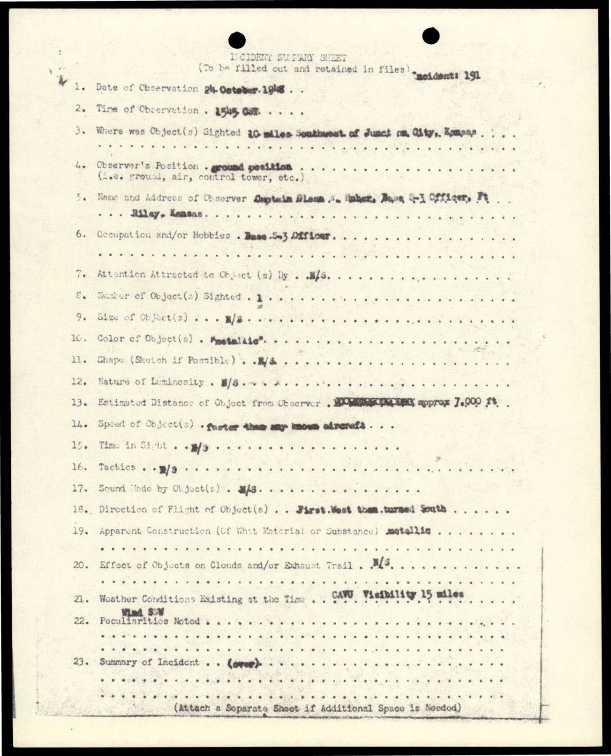 38 143685 box7 Incident Summaries 173-233 — page 41