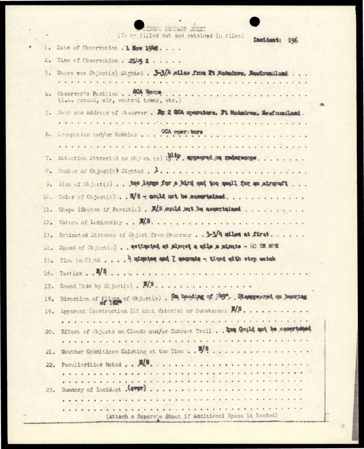 38 143685 box7 Incident Summaries 173-233 — page 51