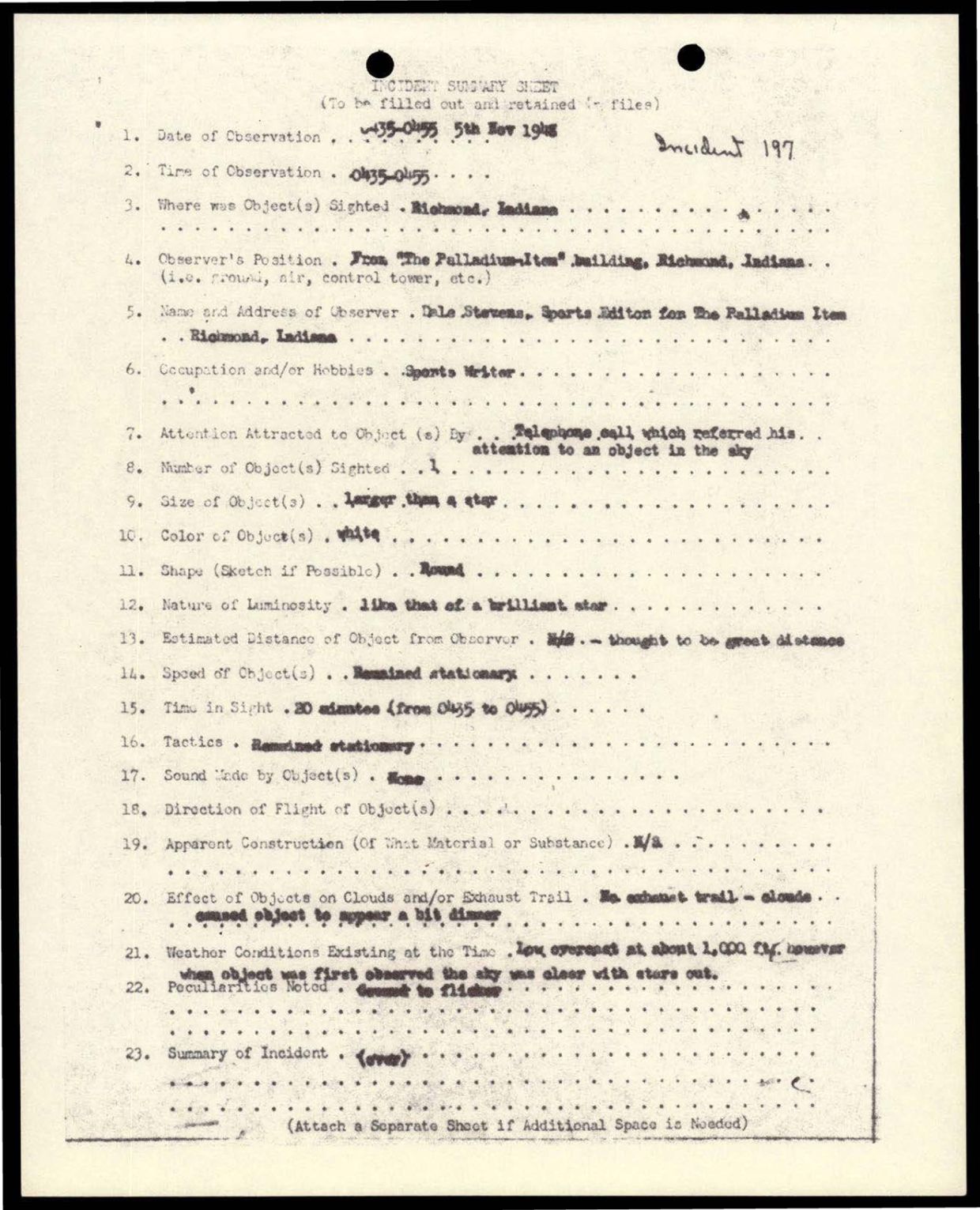 38 143685 box7 Incident Summaries 173-233 — page 53