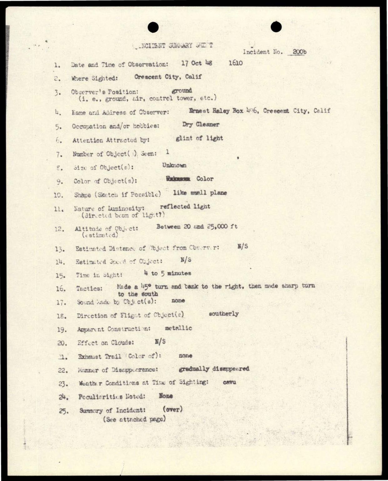 38 143685 box7 Incident Summaries 173-233 — page 63