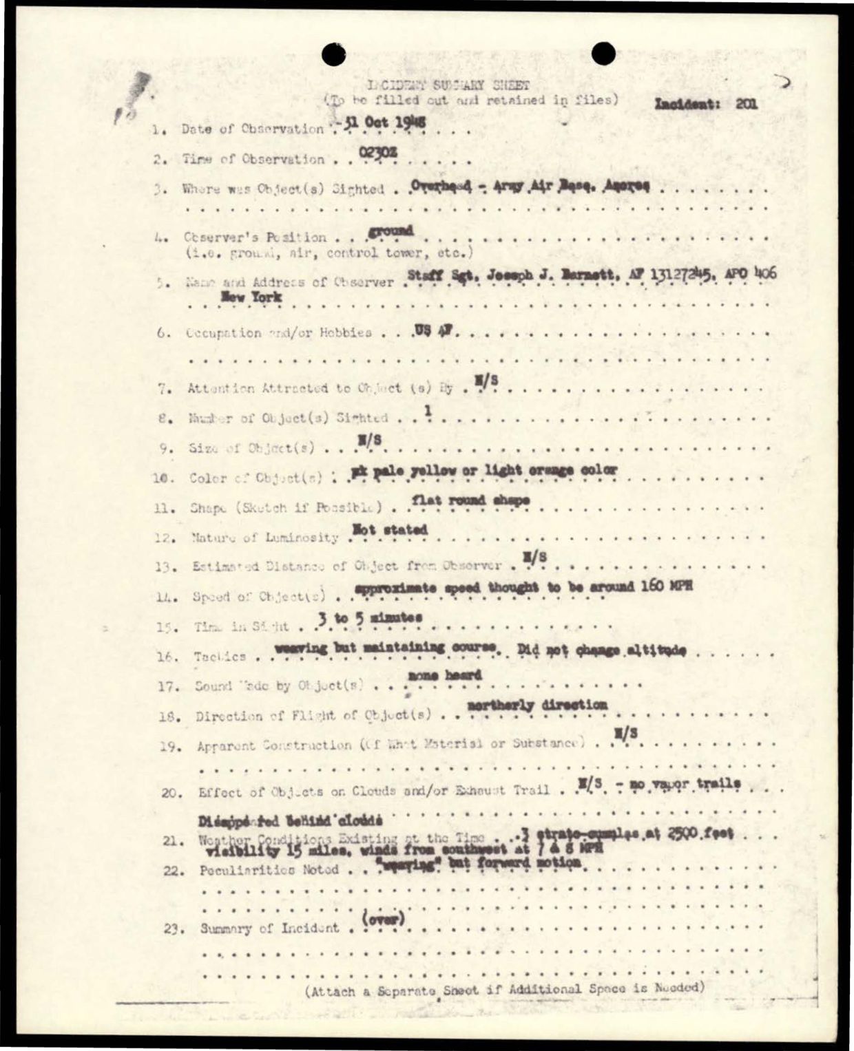 38 143685 box7 Incident Summaries 173-233 — page 67