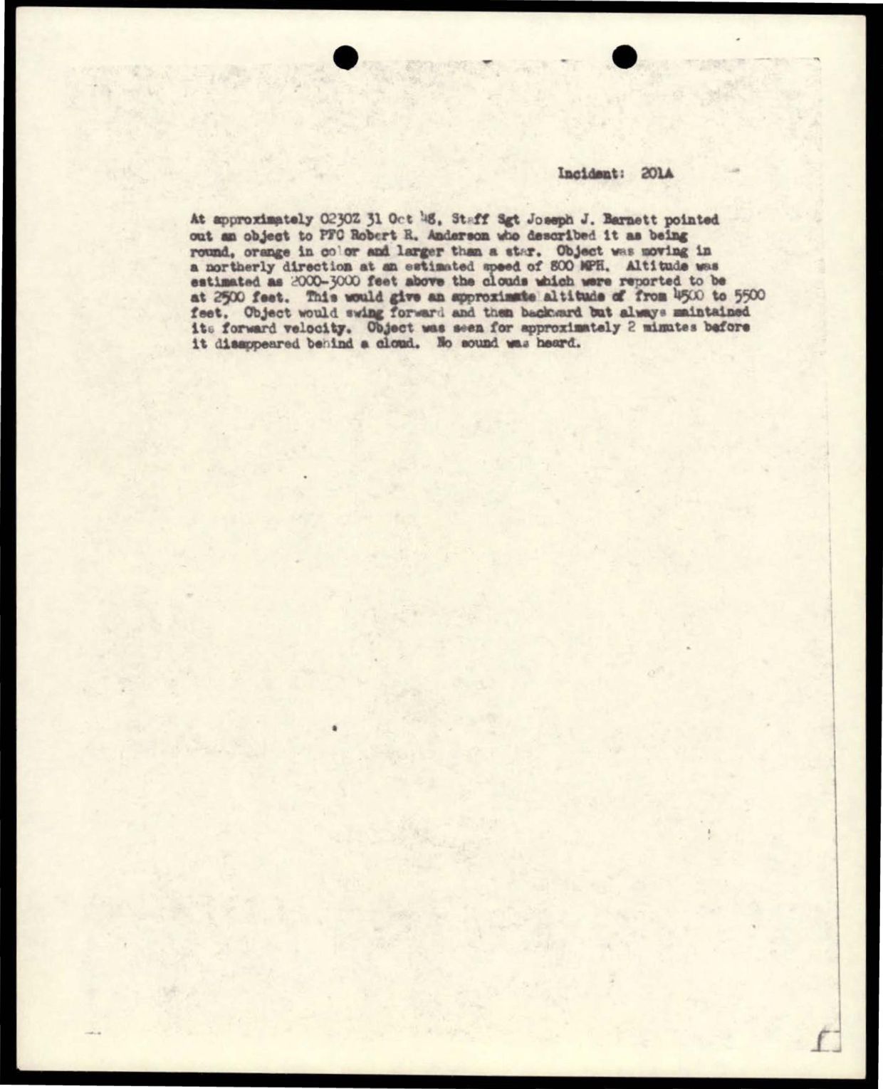 38 143685 box7 Incident Summaries 173-233 — page 70