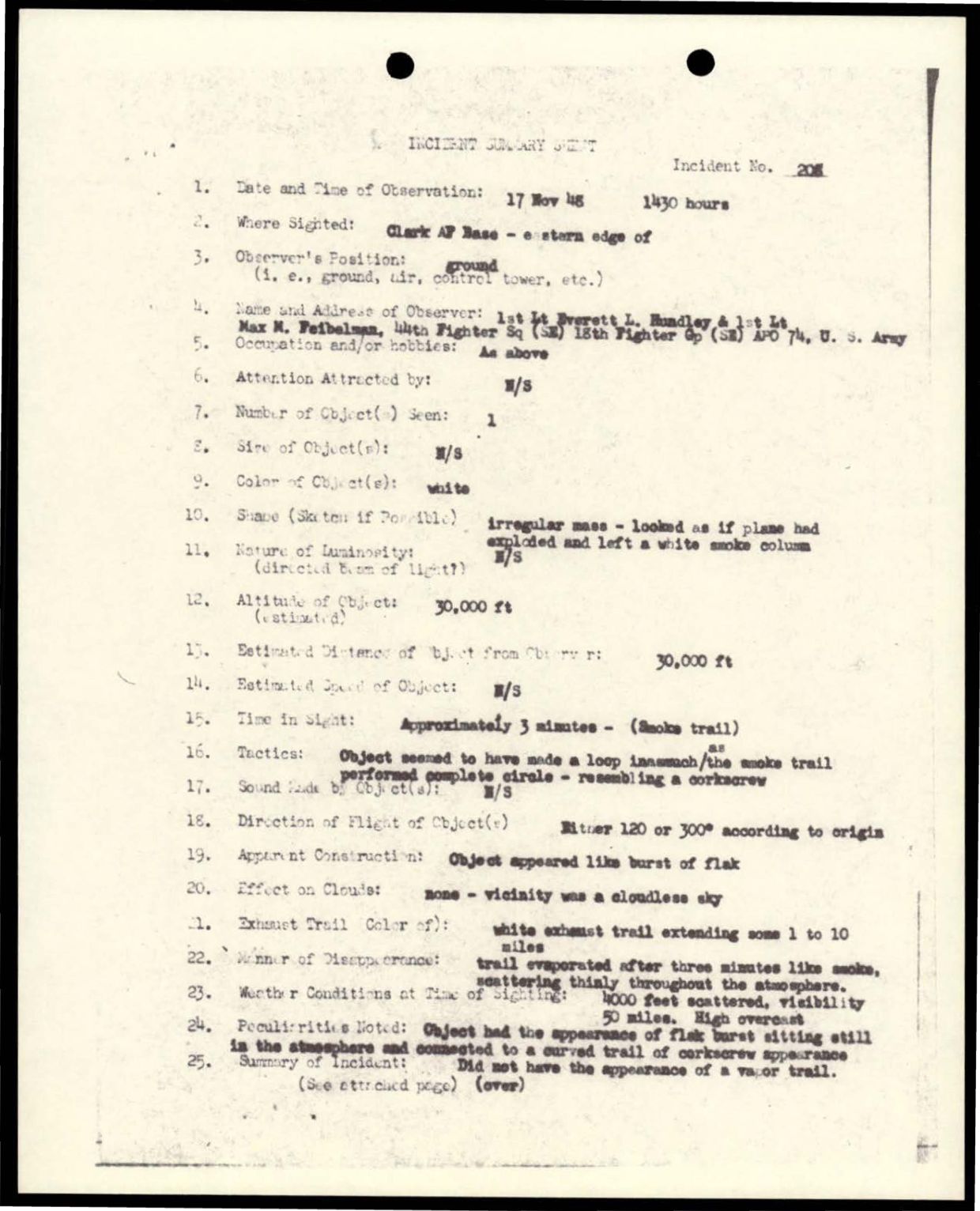 38 143685 box7 Incident Summaries 173-233 — page 89