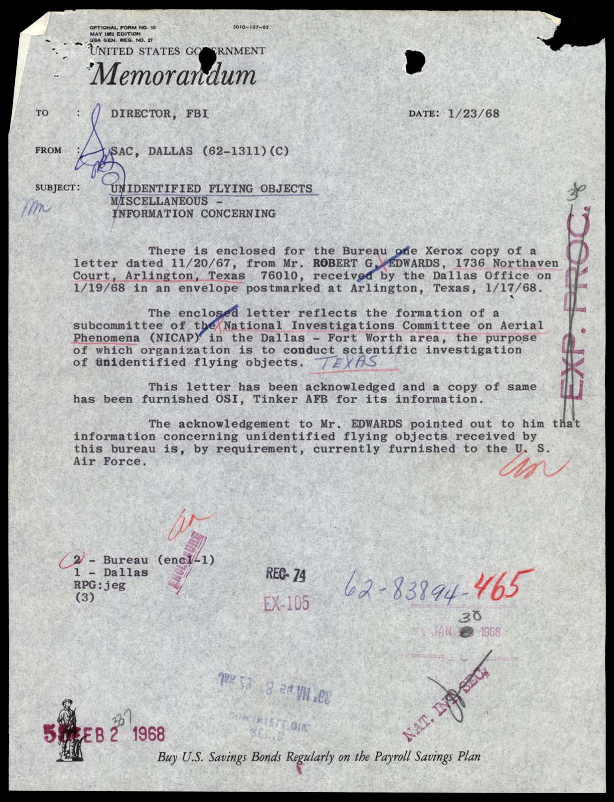 65 HS1-834228961 62-HQ-83894 Section 10 — page 111
