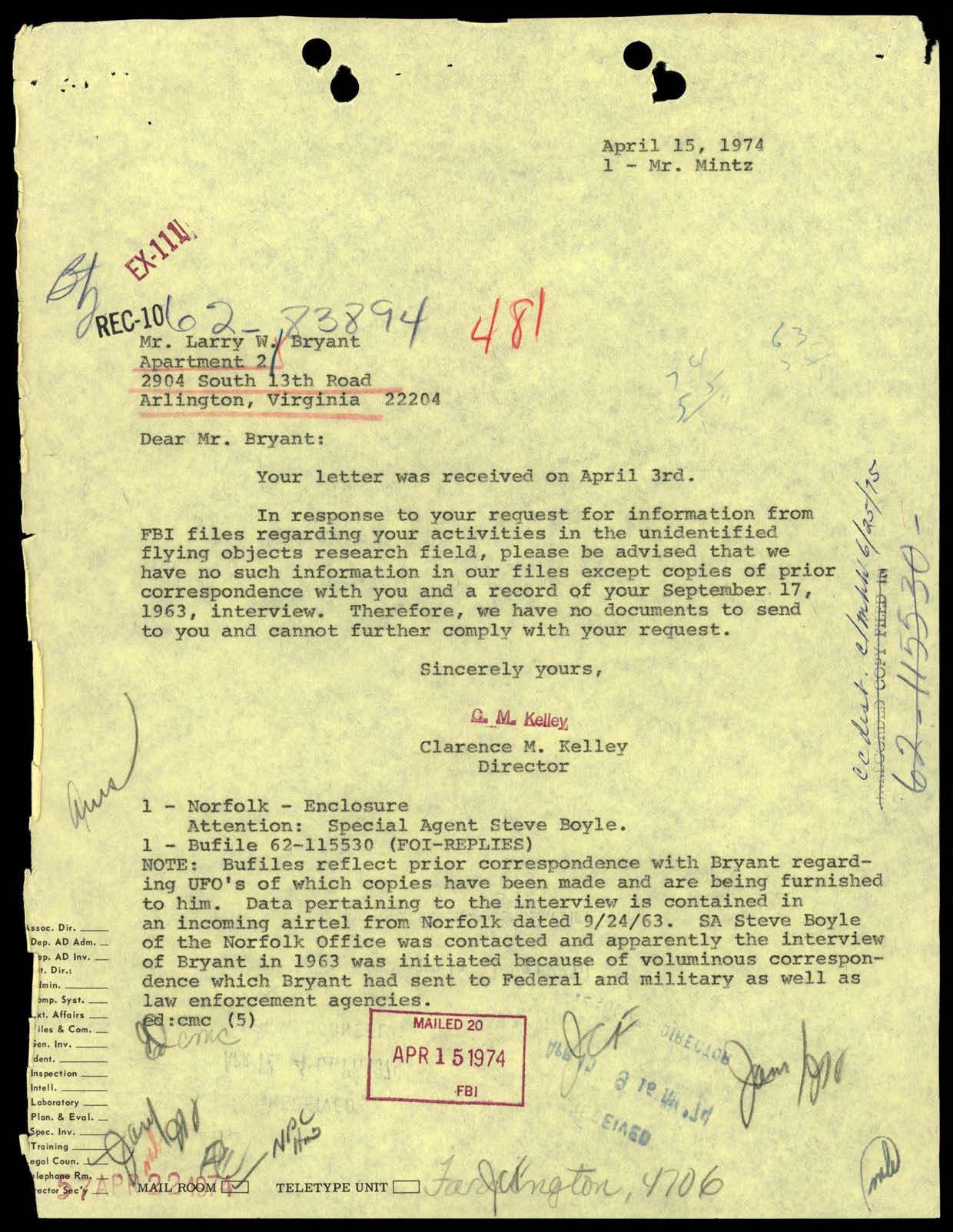 65 HS1-834228961 62-HQ-83894 Section 10 — page 167