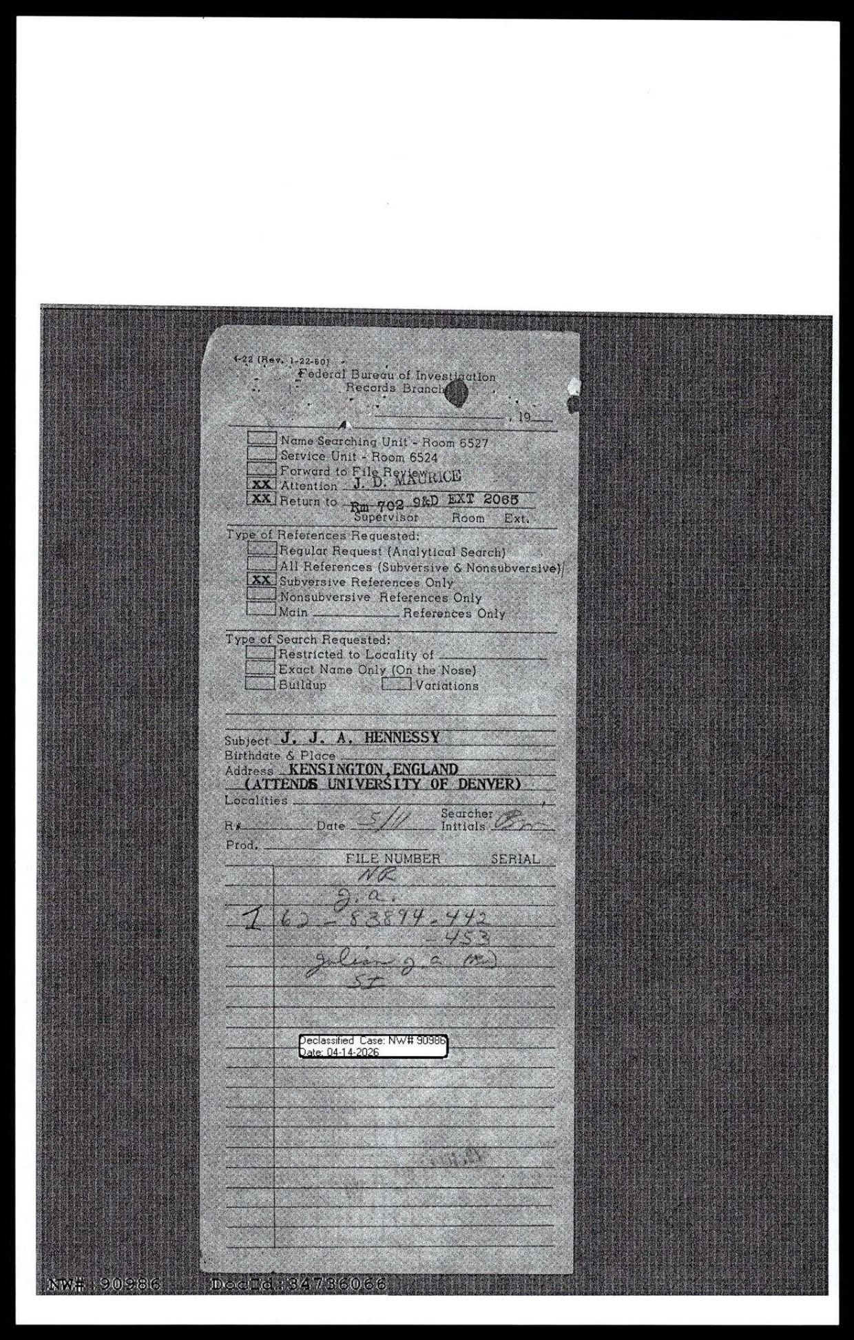 65 HS1-834228961 62-HQ-83894 Section 10 — page 61