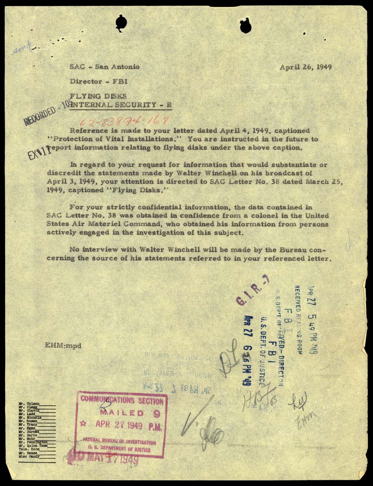 65 HS1-834228961 62-HQ-83894 Section 4 — page 143