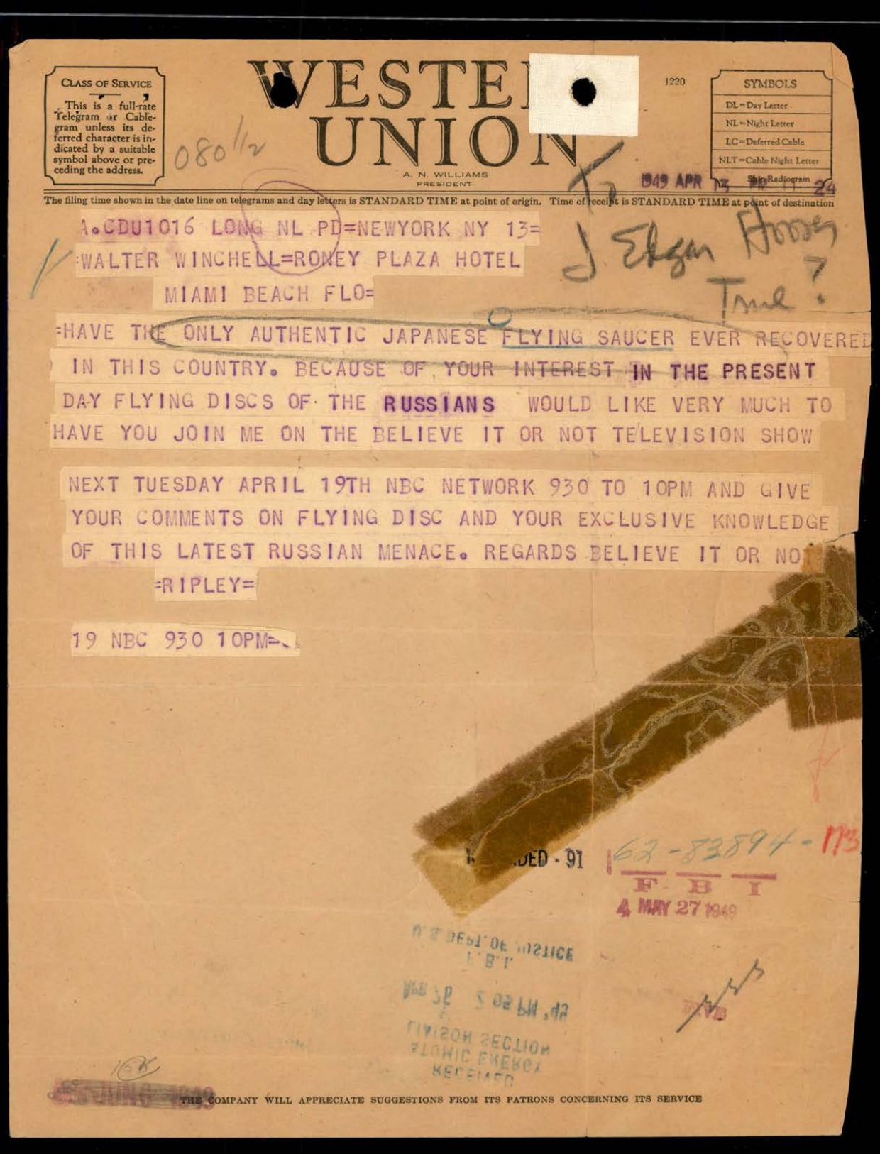 65 HS1-834228961 62-HQ-83894 Section 4 — page 162